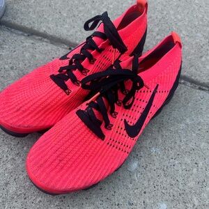 Nike Bright Red Knit Sneakers